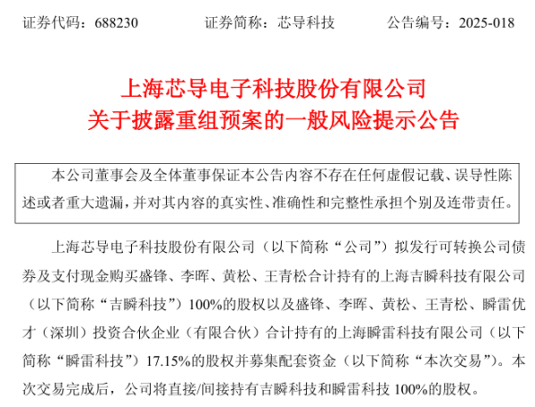 怎么配资炒股官网 688230，重大资产重组！不停牌！